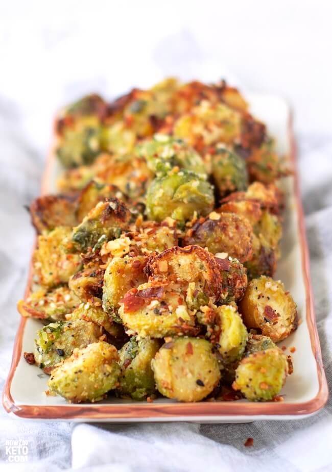 air fryer brussel sprouts with bacon