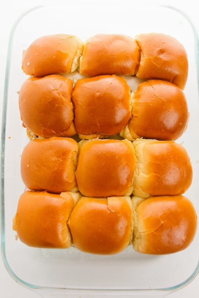Cuban sliders ready to go into the oven