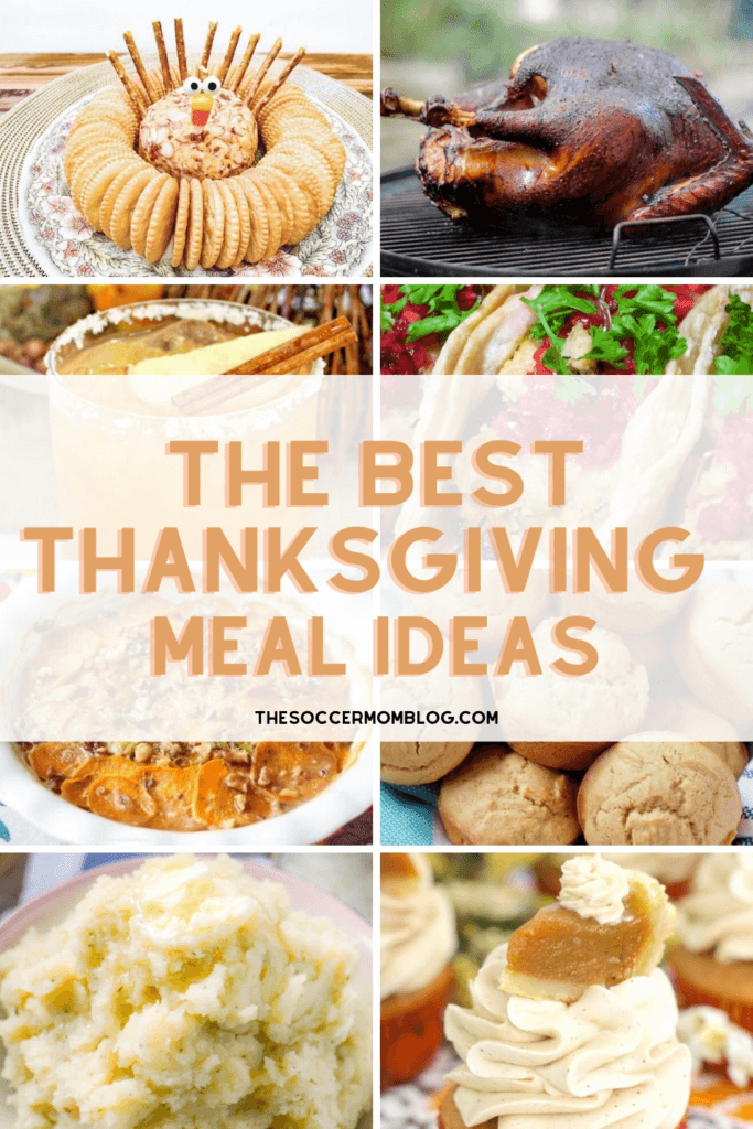 collage of Thanksgiving recipe ideas