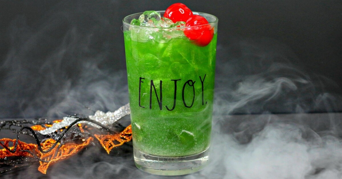 Witches Brew Drink for Halloween - It Shimmers Like Magic!