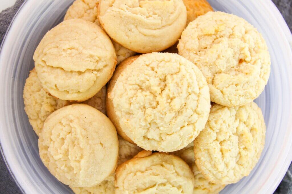 plate of Amish sugar cookies