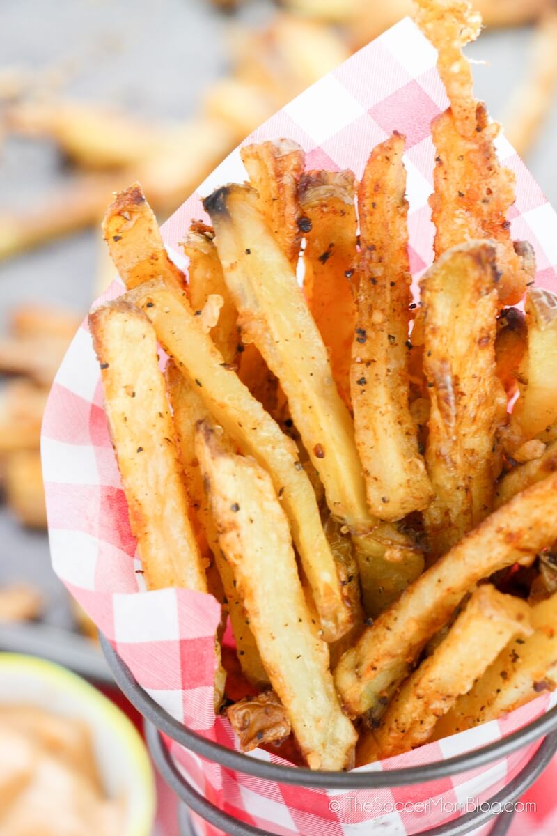 basket of crispy oven baked French Fries