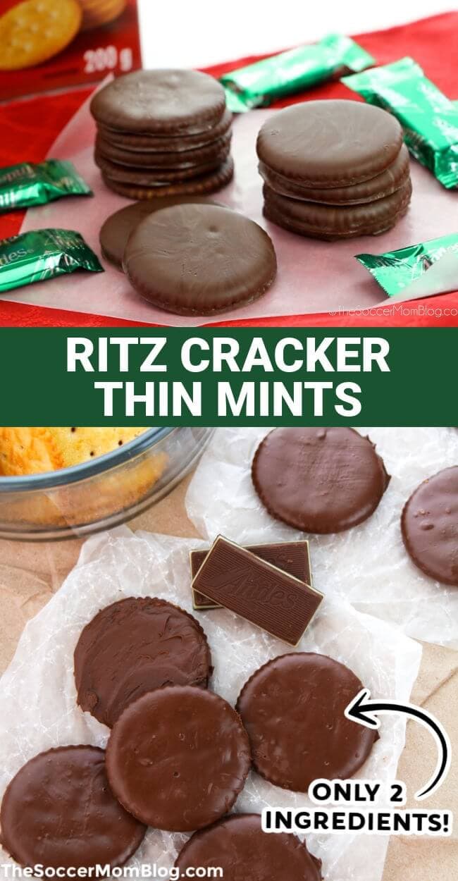 Ritz Cracker Thin Mints (Only 2 Ingredients!) - The Soccer Mom Blog