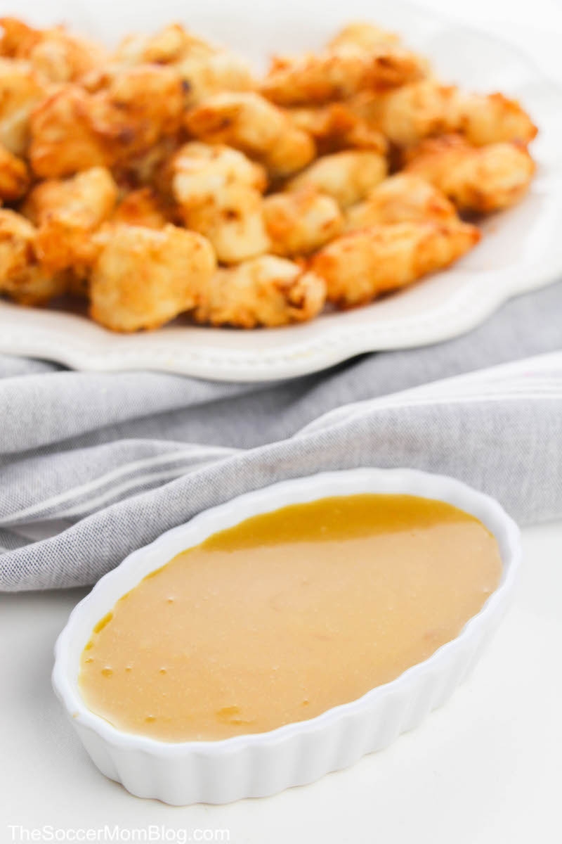 copycat Chick-Fil-A chicken nuggets and dipping sauce