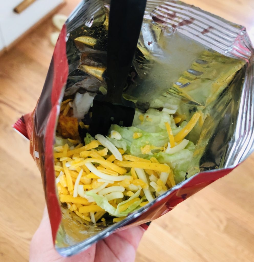 tacos in chips bag