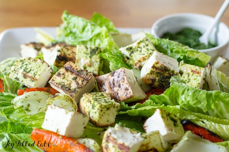 salad with grilled paneer