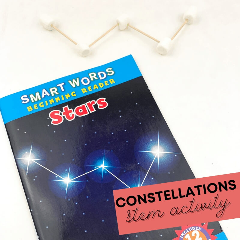constellation craft with marshmallows and toothpicks