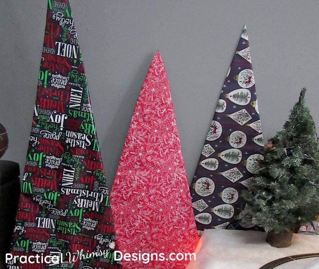 homemade cardboard Christmas tree craft