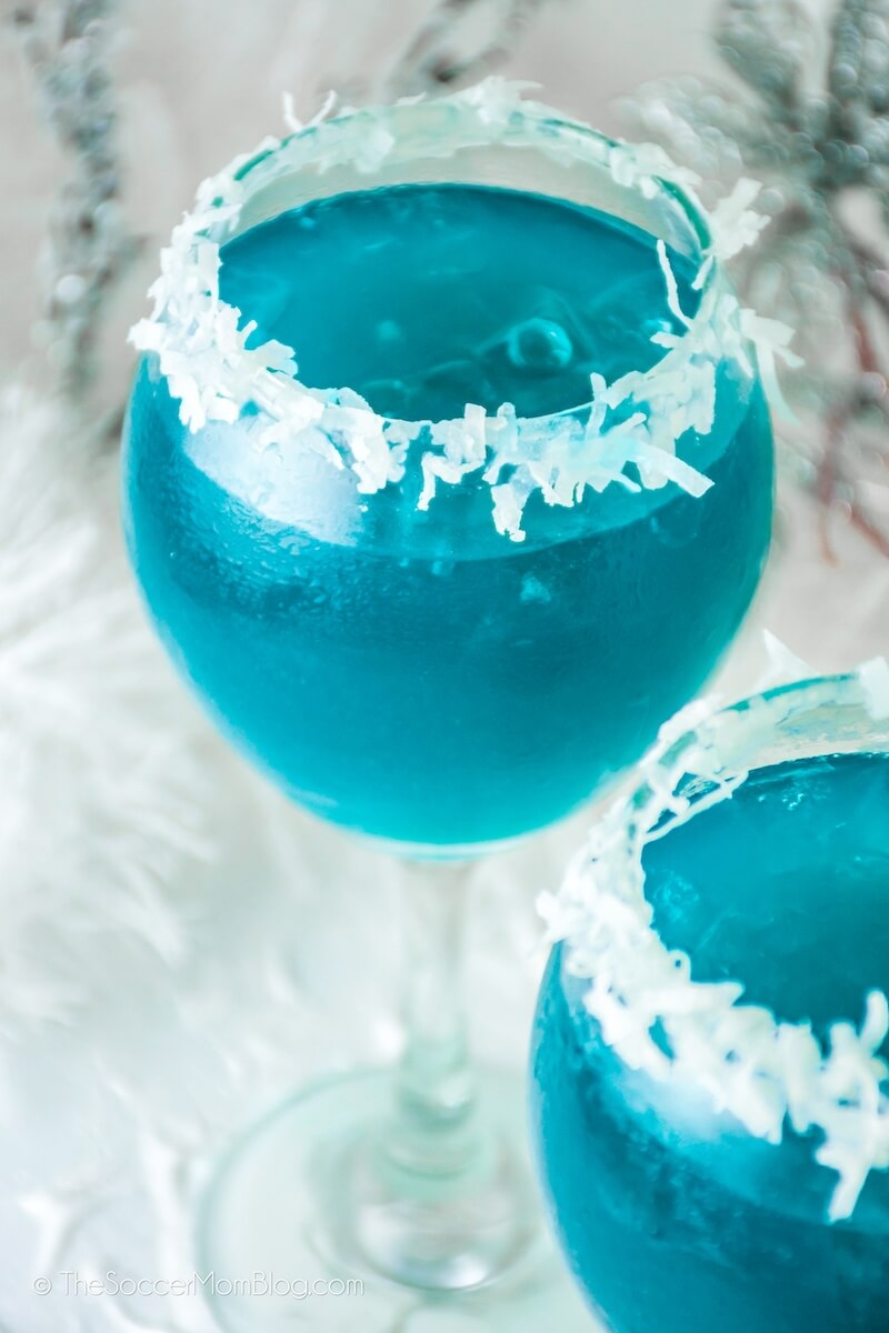 Detail photo of two Jack Frost Cocktails