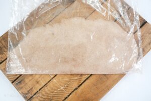 cinnamon sugar in plastic bag
