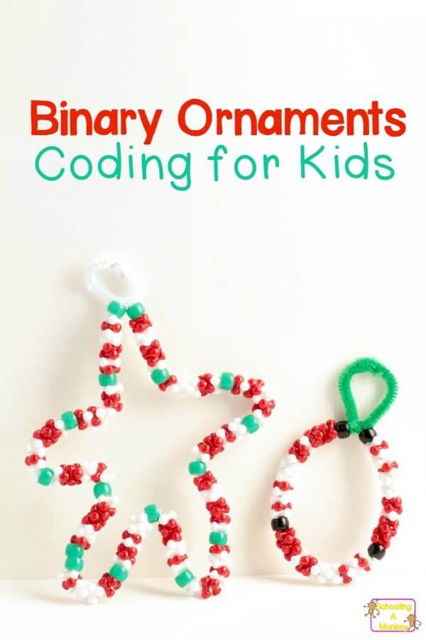simple ornaments made with pipe cleaners and beads