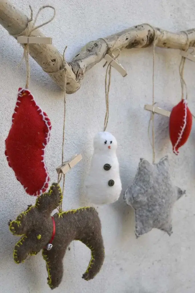 Christmas felt stuffy ornaments