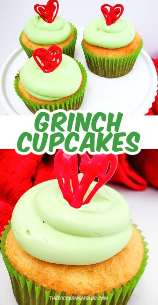 Grinch Cupcakes pin image