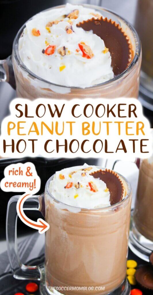 slow cooker hot chocolate with peanut butter 