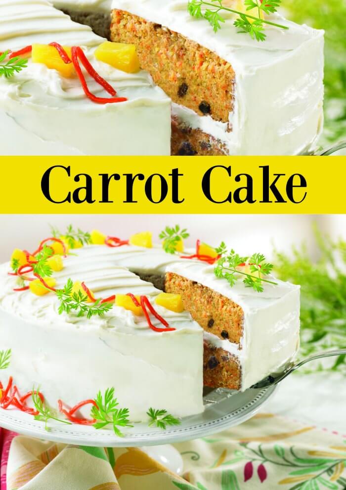 frosted nut free carrot cake