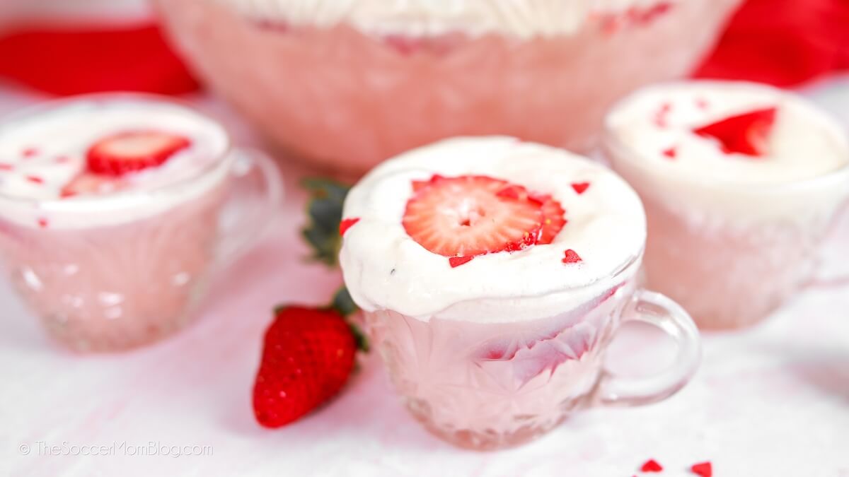 3 cups of Valentine punch