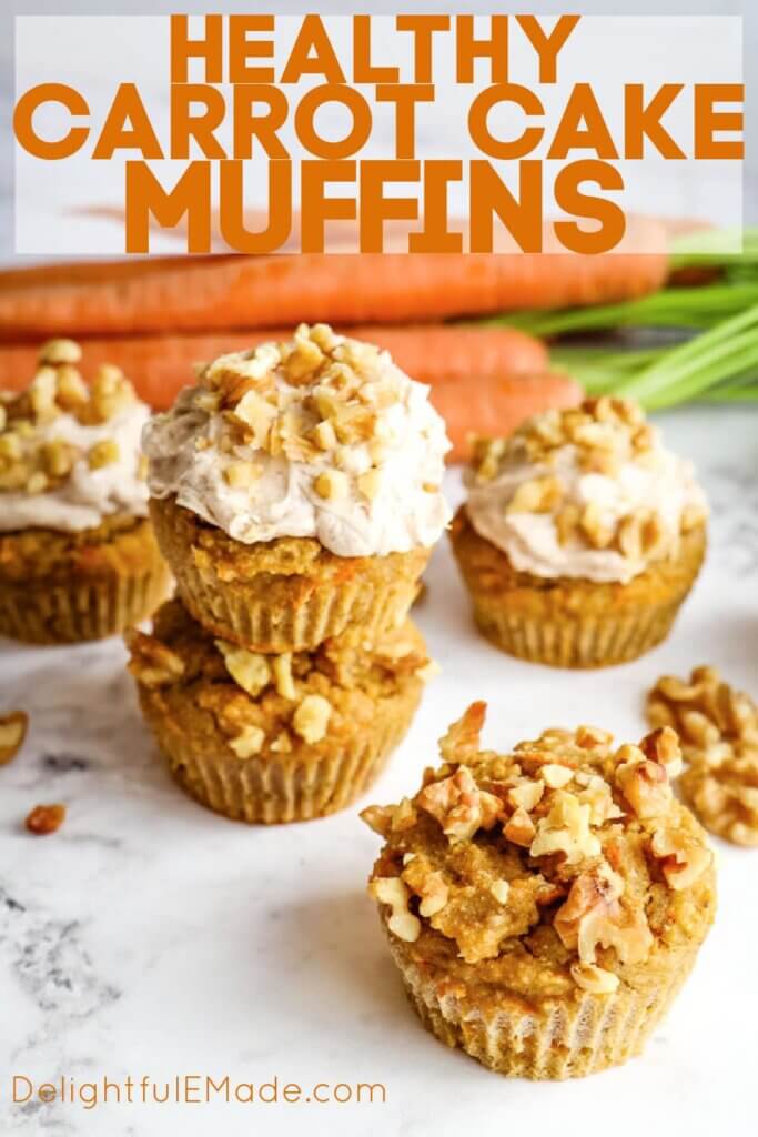 healthy carrot mini muffins