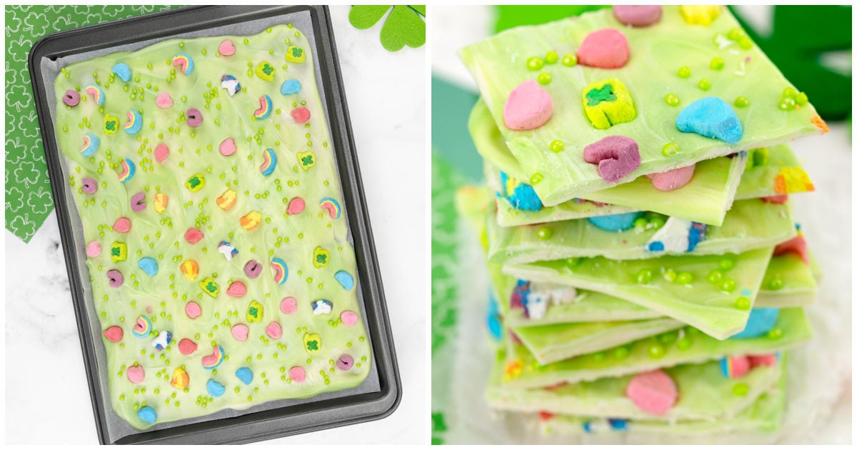 Leprechaun Bark St. Patrick’s Day Candy Bark