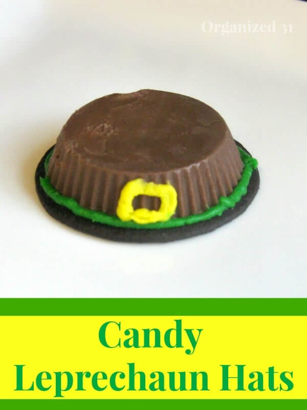 Reese's cup made to look like a leprechaun hat