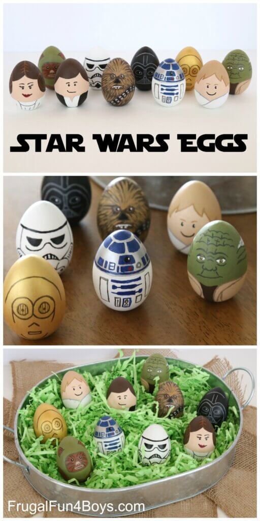 Star Wars decorated easter eggs