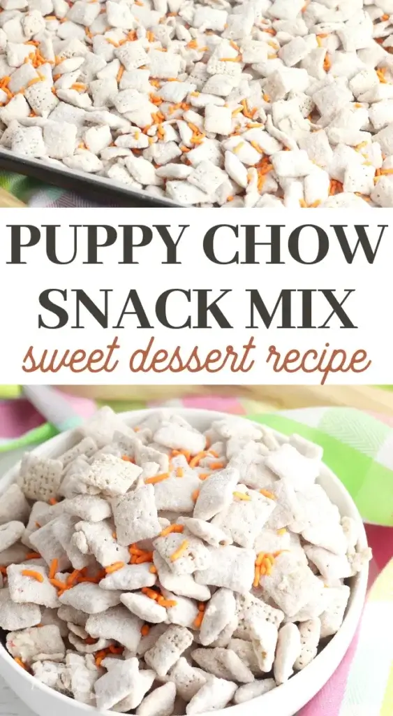 carrot cake flavored puppy chow snack mix