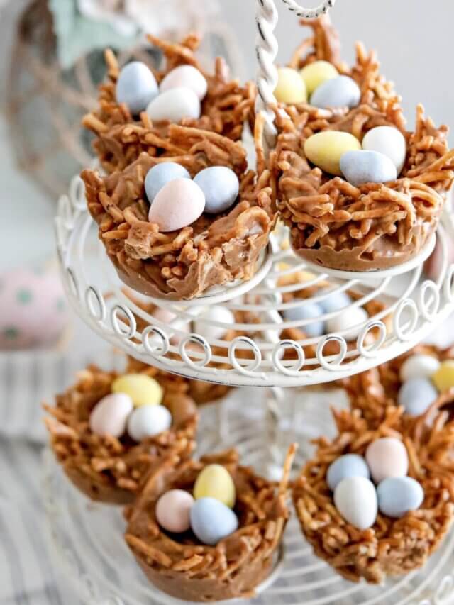 Easter Bird Nest Cookies Story