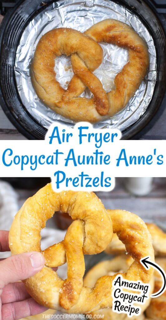 Air Fryer Soft Pretzels Pinterest Image