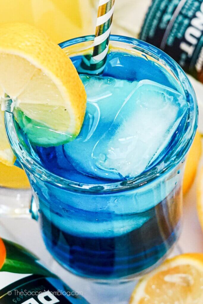 bright blue Electric Smurf drink