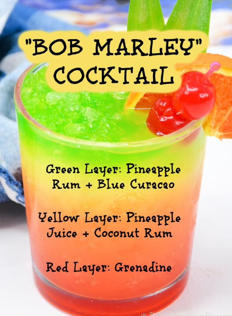 ingredients to make a Bob Marley cocktail