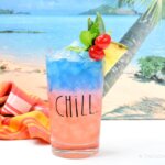 Maui Breeze Cocktail on a beach backdrop