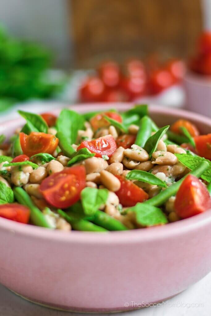 Close up of Mediterranean Bean Salad