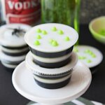 Two Beetlejuice Jello Shots on a decorated table