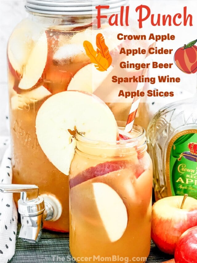 Sparkling Fall Punch - The Soccer Mom Blog