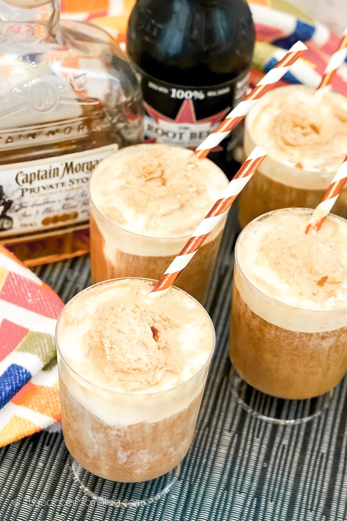 rum and root beer floats