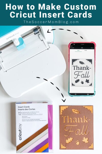 Cricut Joy with phone app and card making supplies