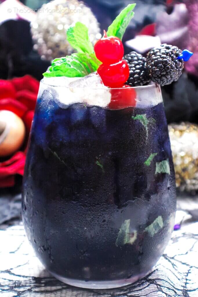 black cocktail for Halloween