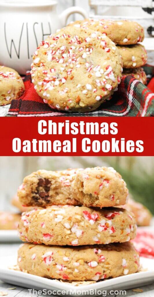 Christmas Oatmeal Cookies Pinterest Image