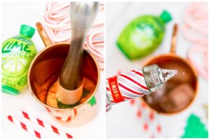 Peppermint Holiday Mule step by step