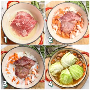 Dutch Oven Corned Beef Step by Step