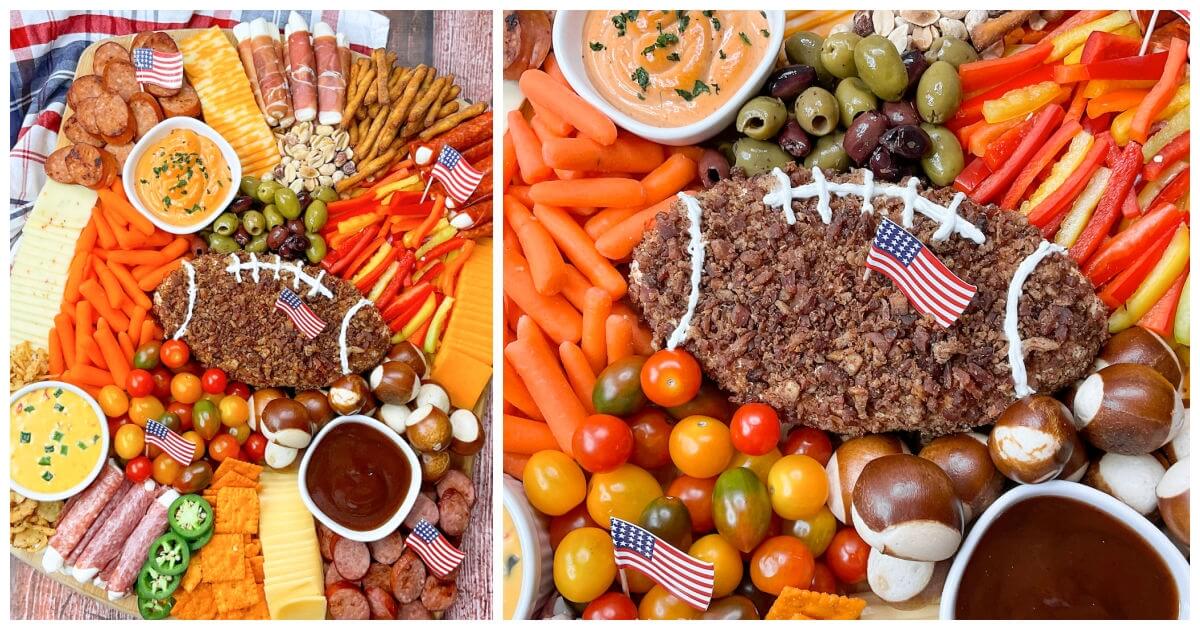 Football Charcuterie Board