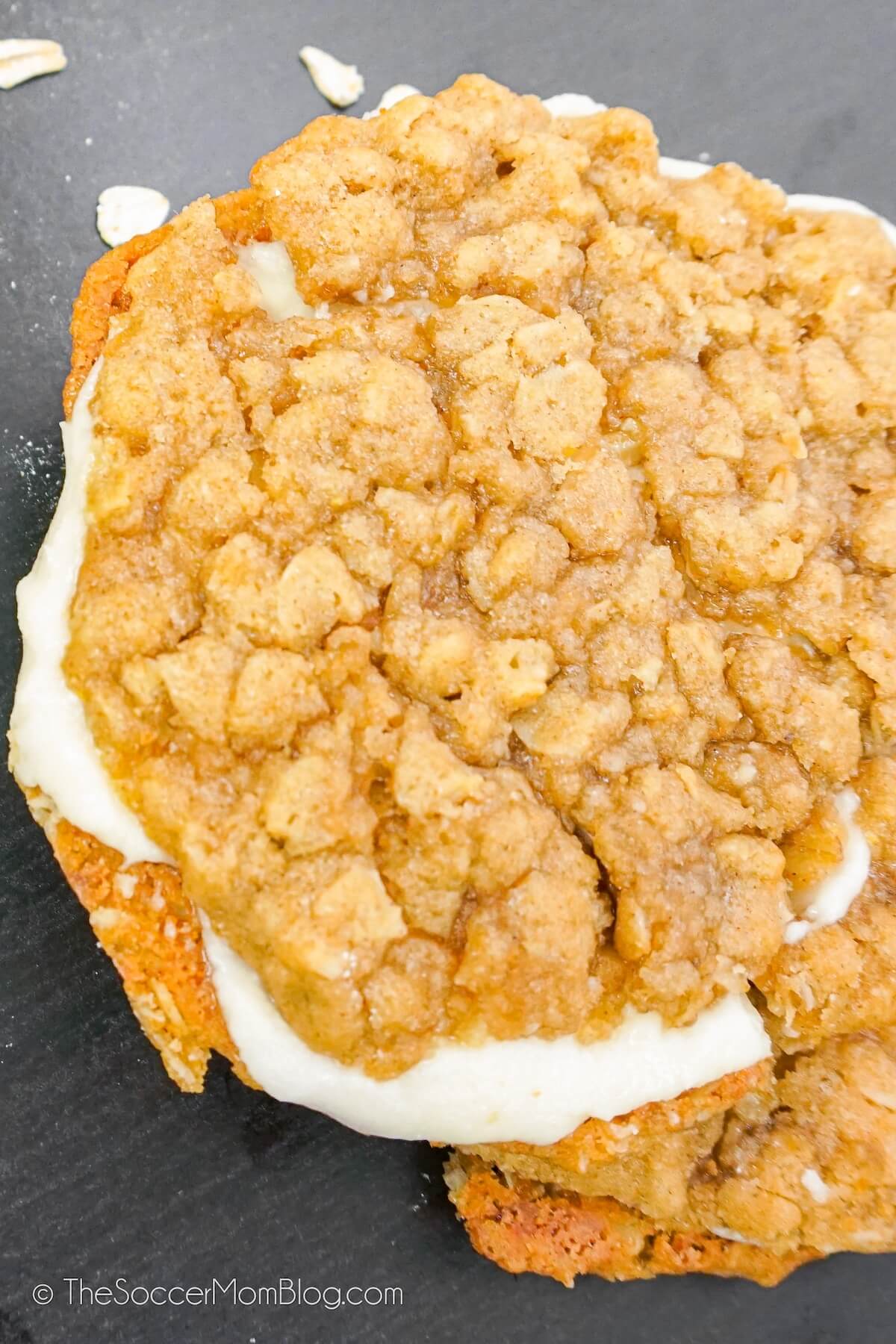 Homemade Oatmeal Cream Pie Close Up