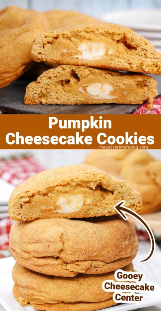 Pumpkin Cheesecake Cookies Pinterest Image