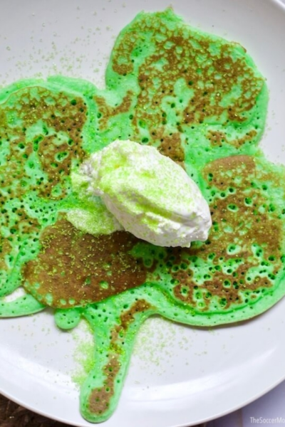 Shamrock Pancakes for St Patrick’s Day Story Poster Image