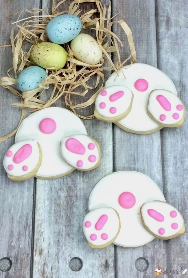 Easter Bunny Butt Cookies