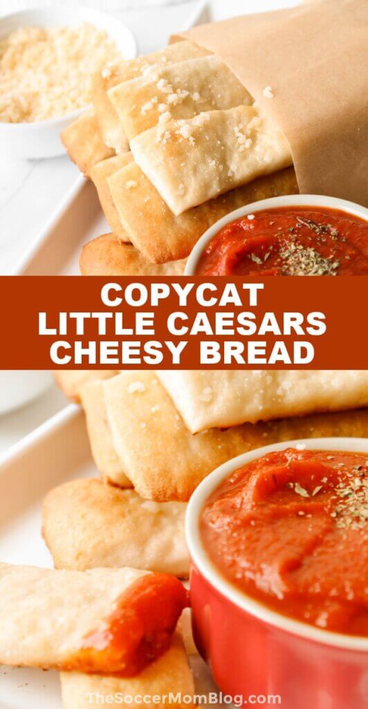 Copycat Little Caesar's Cheesy Bread Pinterest Image