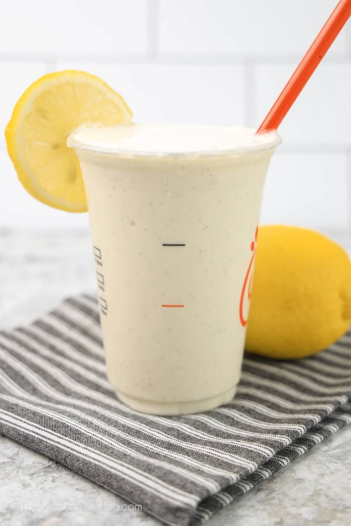 homemade frozen lemonade in Chick-Fil-A cup