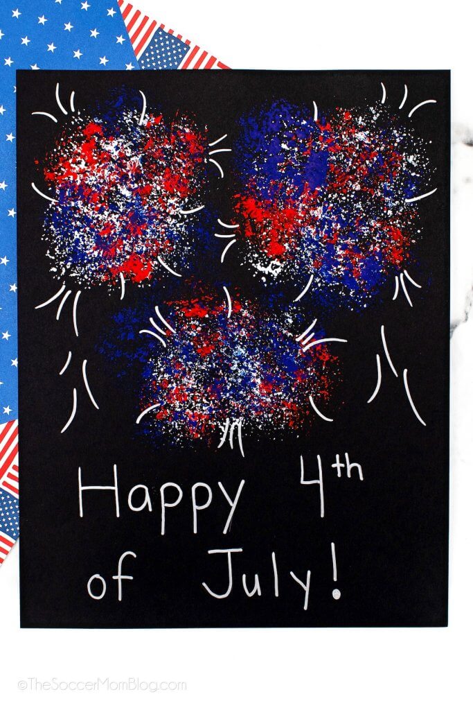 Fireworks Art for Kids...with Broccoli!! - The Soccer Mom Blog