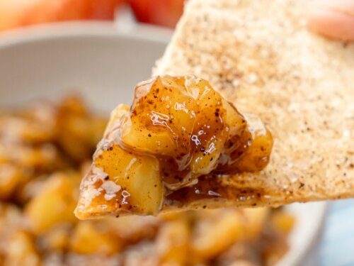 apple pie chewing tobacco Apple Pie Dip with Cinnamon Sugar Tortilla Chips