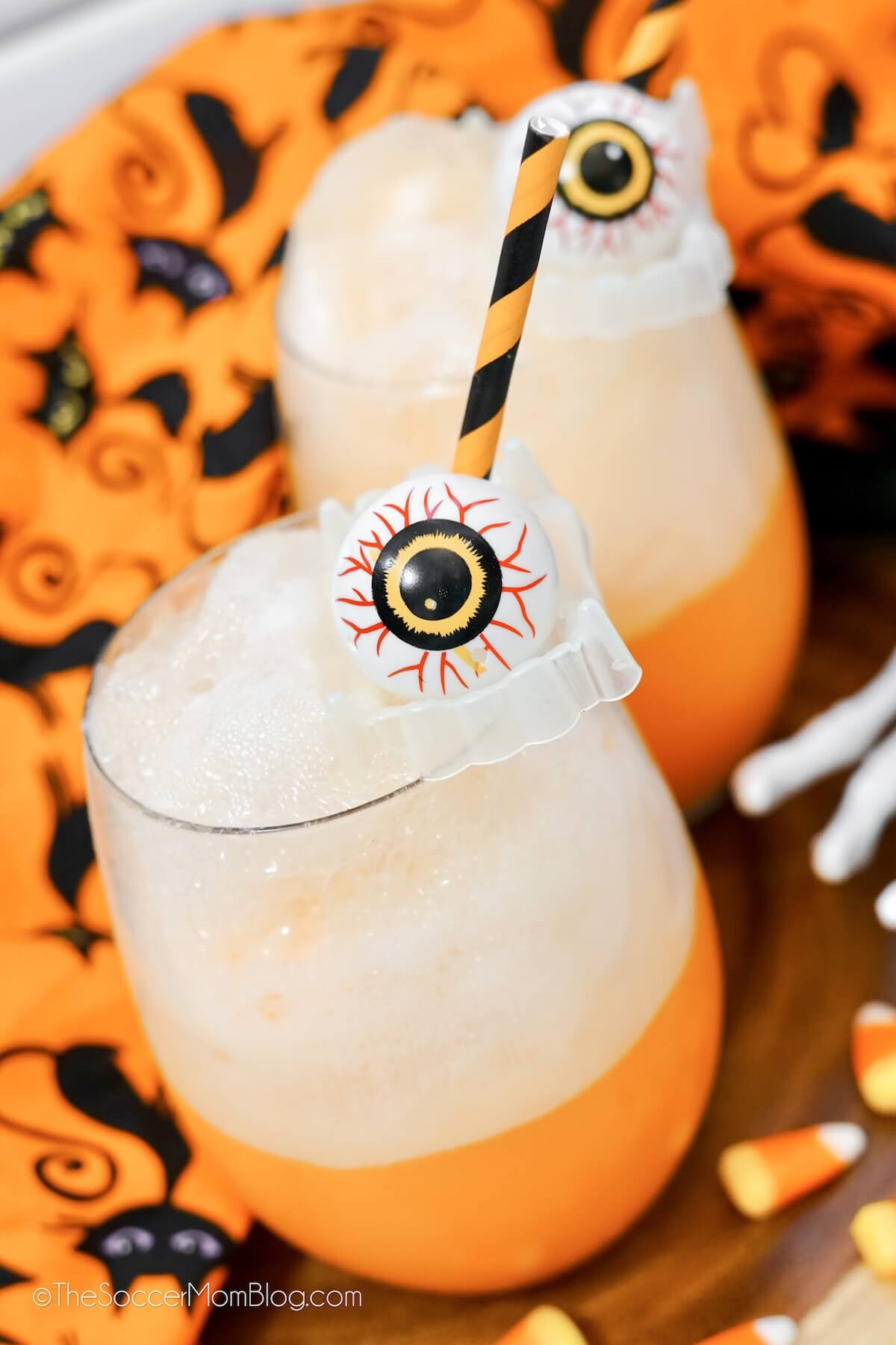 Halloween Floats, with orange soda