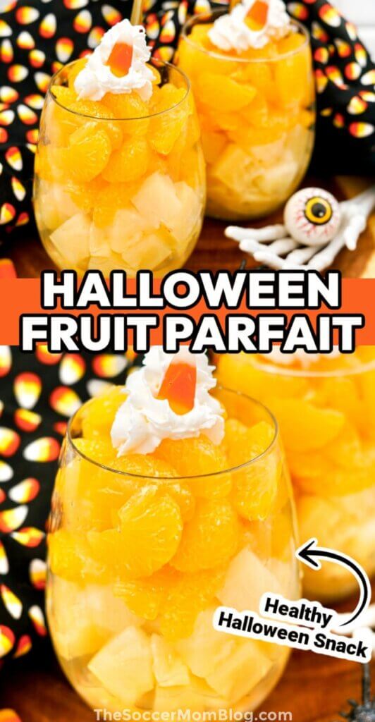 Halloween Fruit Parfait Pinterest Image